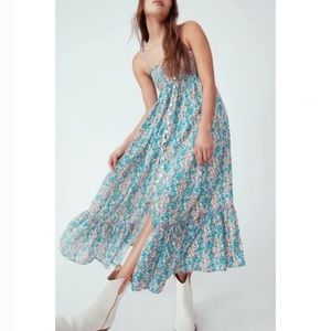 Free People / Molly Joe Floral Midi Dress